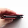 2018 NEW arrival slim minimalist front pocket RFID elastic band leather card holder