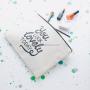 Gelory China Factory Wholesale Custom Printed Makeup Pouch Bag Sublimation Blank Plain Canvas Cosmetic Bag With Zipper