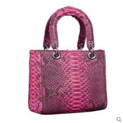 Custom Luxury Designer Fashion Genuine Snake Skin Leather Women Small Mini Lady Square Shoulder Handbag Bags Famous Brand