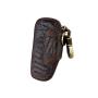 Wholesale Vintage Car Key Holder Pouch Luxury Cowhide Leather Key Bag With Key Ring