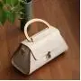 2023 New Leather Lady's Bag Vegetable Tanned Manual Bags Original Japanese Mist Wax Leather Portable Bag