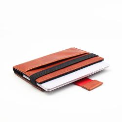 2018 NEW arrival slim minimalist front pocket RFID elastic band leather card holder