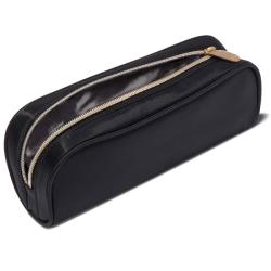High quality cosmetic bag black nylon waterproof travel toiletry bag