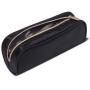 High quality cosmetic bag black nylon waterproof travel toiletry bag
