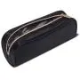 High quality cosmetic bag black nylon waterproof travel toiletry bag