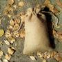 Natural Jute Hessian Hemp Drawstring Bag, Rustic Jute Packaging Bag