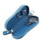Multi-function Cowhide Leather Key Pouch Key Holder Ring Crocodile Pattern Key Bag Key Holder Chain