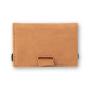 Wholesale customized card holder front pocket elastic strap leather card holder