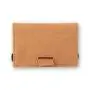 Wholesale customized card holder front pocket elastic strap leather card holder