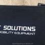 Customized Black Canvas Zipper Bag