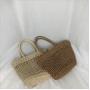 New Ladies Beach Rattan Straw Tote Bags Hollowed Out Casual Woven Shopping Bag