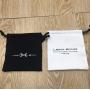 Custom Black White Canvas Pouch