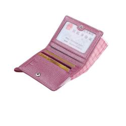 Minimalist Women Cowhide Leather Bi-fold Wallet