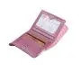 Minimalist Women Cowhide Leather Bi-fold Wallet