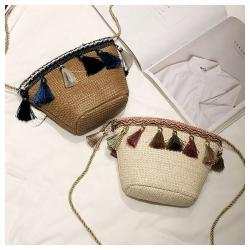 Hot Sale Women Summer Natural Raffia Straw Bag