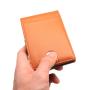 RFID blocking leather money clip wallets for men
