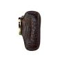 Wholesale Vintage Car Key Holder Pouch Luxury Cowhide Leather Key Bag With Key Ring