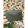 OEM ODM Latest new Modern Charming Customized Luxury Genuine Alligator Crocodile Skin Leather Business Credit Card Holder Wallet