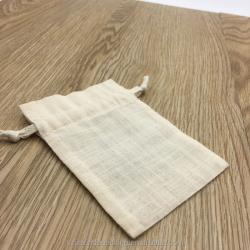 Cross Rosary Bags, Baptism or Communion Bags, 3"x4" Cotton Muslin Pouches