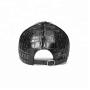 Gorras Para Hombre Custom Logo Fashion Real Crocodile Hornback Skin Leather Men Leather Baseball Caps And Hats Manufacturer