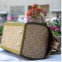 Fashion Women Rattan Straw Handbag Woven Summer Beach Large Shopping Tote Bags Rattan Purse