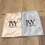 Custom Gold Pink Satin Hair Extension Packaging Bag