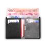 Factory wholesale custom leather slim front pocket RFID blocking wallet card holder