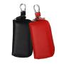 Men Cowhide Zip Key Chains Wallet Real Leather Multifunction Car Key Pouch With Card Holder