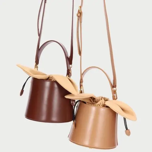 OEM ODM Mini Sac A Main Femme Bolsa Feminina Custom Fashion Genuine Leather Small Sling Bucket Bags Women Designer Tote Handbag