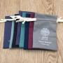 Recyclable  Custom Logo Cotton Drawstring Bag Colorful Cotton Pouch Bag, Small Cotton Pouch Bag