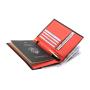 OEM carbon fiber genuine leather boarding travel wallet custom passport holder with gift box