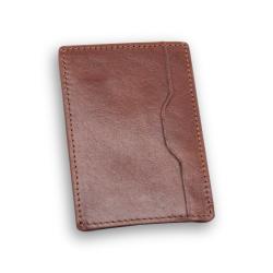 Italian cowhide genuine leather customized logo card holder card case with money clip elastic band