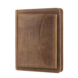A4 Document Organizer Folder  Padfolio Personalized Leather Portfolio with pen holder