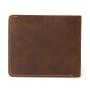 Vintage leather slim billfold custom men leather RFID wallet
