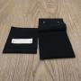 Flexography  Custom Logo Black Suede Envelop Pouch With Button for Clothes Packing Suede Envelop Bags