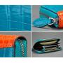 OEM ODM Hot Sales Customized Luxury Fashion Genuine Crocodile Alligator Skin Leather Women Long Zipper Clutch Wallet For Ladies