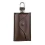 Personalised Cowhide Leather Key Purse With 6 Keychains Fancy Key Pouch With Card Holder