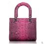 Custom Luxury Designer Fashion Genuine Snake Skin Leather Women Small Mini Lady Square Shoulder Handbag Bags Famous Brand