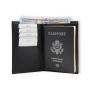 Leather RFID blocking passport holder travel wallet Genuine Leather Passport Wallet