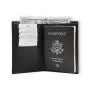 Leather RFID blocking passport holder travel wallet Genuine Leather Passport Wallet