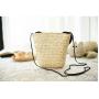 The Lovely Clutch Women's Straw Summer Shoulder Bag Natural Rattan Beach Sling Bags