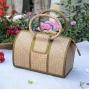 Fashion Women Rattan Straw Handbag Woven Summer Beach Large Shopping Tote Bags Rattan Purse