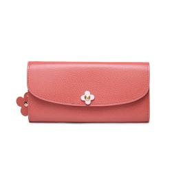 Fashion full grain leather clutch wallets women leather wallets for women