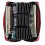 Long Style Zip Travel Passport Wallet Leather Phone Case Wallet Multi-slots Card Wallet