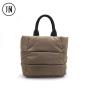 Wholesale winter oxford tote bag with low moq high quality quilted ODM handbag women padding handbags