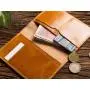 Cowhide business passport bag simple certificate holder classic vintage passport clip