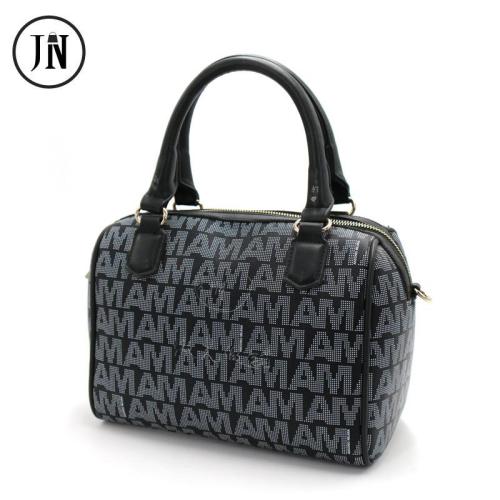 customized  logo tote bag design 2024 new arrive printed leather handbag  custom boston tote bag for ladies and girls