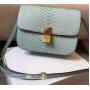 Sacoche Femme Custom Made High End Luxury designer Genuine Snake Skin Womens Square Crossbody Flap Bag Handbag For Women