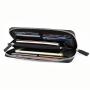 Leather long men wallets customized leather clutch zipper wallets men