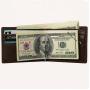 Short Money Clip Wallet,Cowhide Leather Bifold Purse,Best Credit Card Holder
